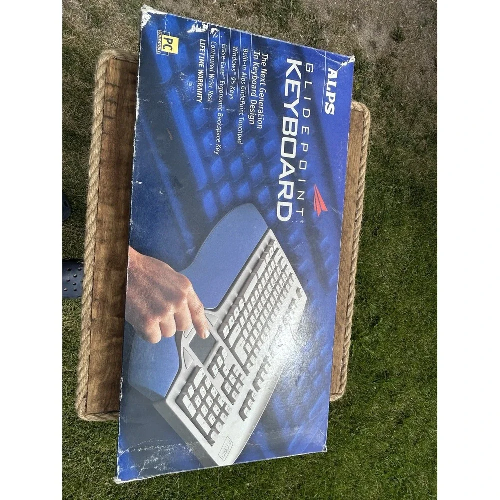 Vintage ALPS GlidePoint Mechanical Keyboard White Alps Switches Box Tested USB